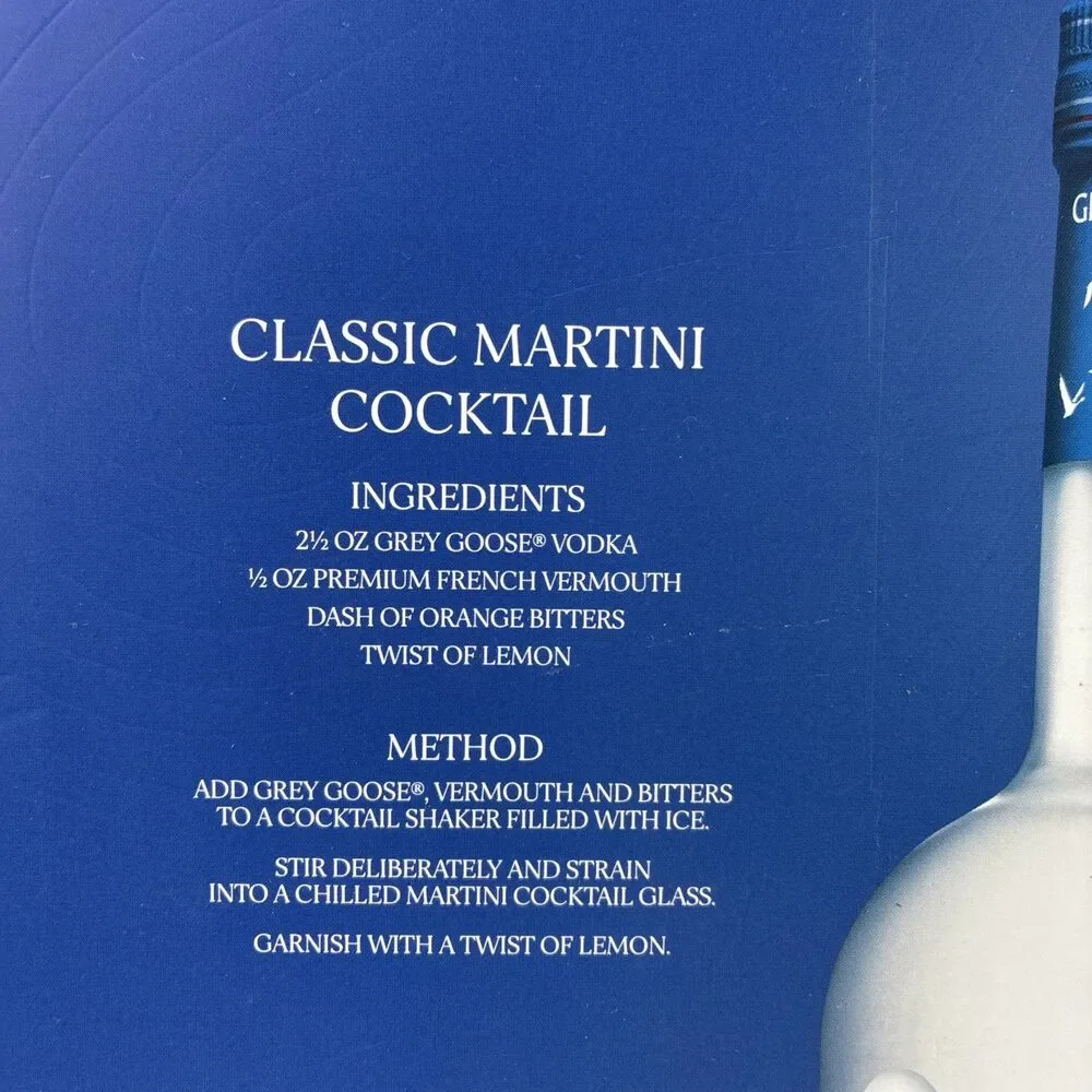 2pc Set Grey Goose Vodka Etched 7